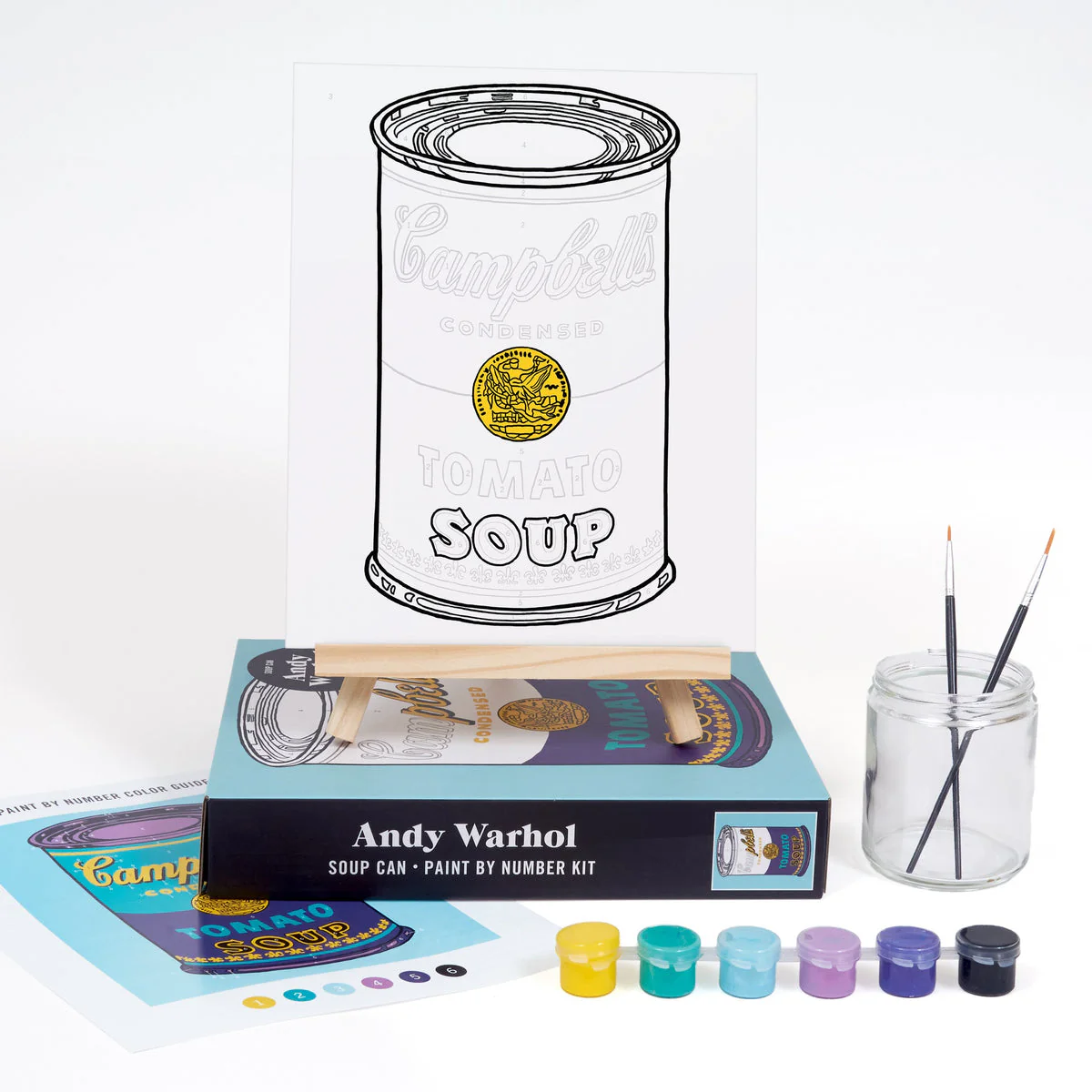 Andy Warhol Soup Can Paint-By-Numbers Kit - Image 5
