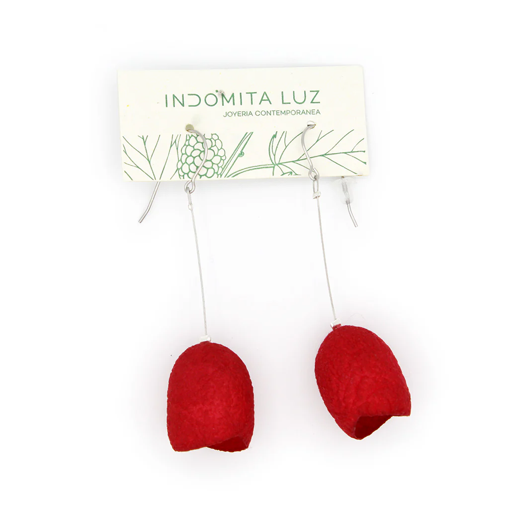 Silk Earrings: "Guirnalda" - Image 3