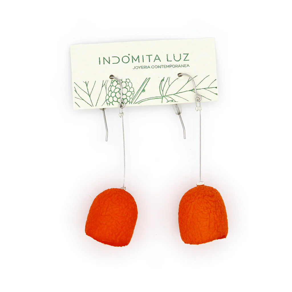 Silk Earrings: "Guirnalda" - Image 4